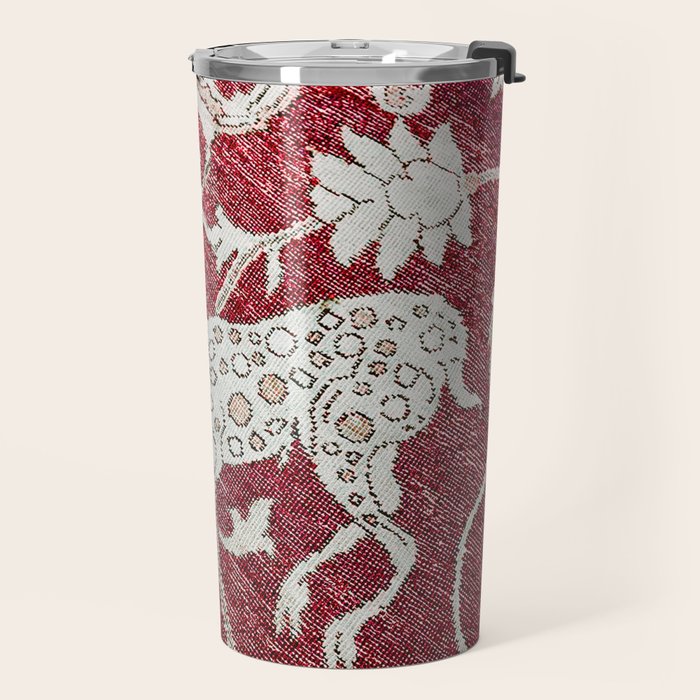 Spotted Fawn From Antique Persian Animal Rug Print Travel Mug Gallery Image 2