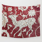 Spotted Fawn From Antique Persian Animal Rug Print Wall Tapestry Gallery Image 4