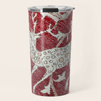 Spotted Fawn From Antique Persian Animal Rug Print Travel Mug Gallery Image 1
