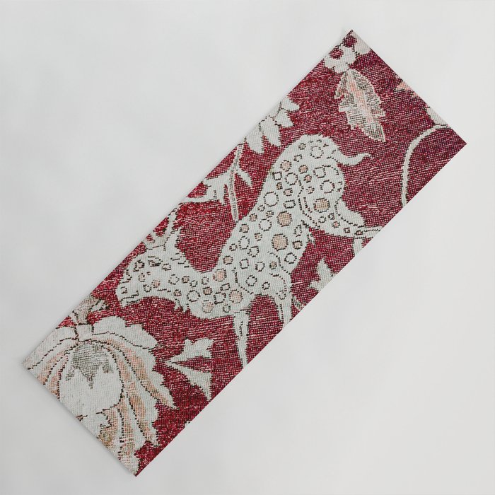 Spotted Fawn From Antique Persian Animal Rug Print Yoga Mat Gallery Image 1