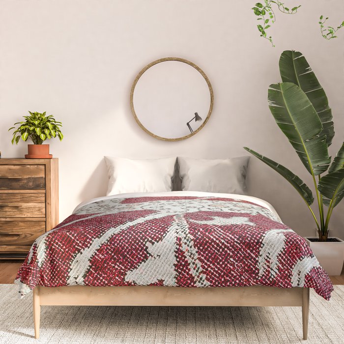 Spotted Fawn From Antique Persian Animal Rug Print Comforter Gallery Image 3