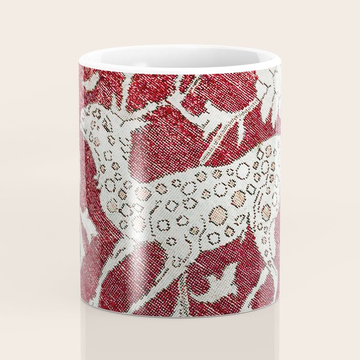 Spotted Fawn From Antique Persian Animal Rug Print Coffee Mug Gallery Image 4