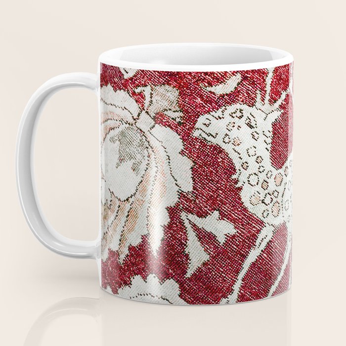 Spotted Fawn From Antique Persian Animal Rug Print Coffee Mug Gallery Image 3