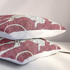 Spotted Fawn From Antique Persian Animal Rug Print Pillow Sham Gallery Image 3