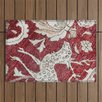 Spotted Fawn From Antique Persian Animal Rug Print Outdoor Rug Gallery Image 1