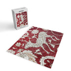 Spotted Fawn From Antique Persian Animal Rug Print Jigsaw Puzzle Gallery Image 2