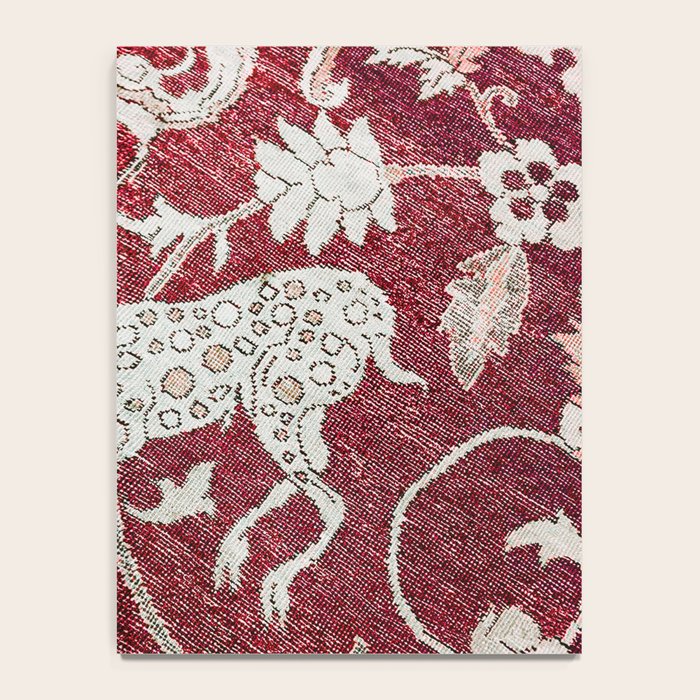 Spotted Fawn From Antique Persian Animal Rug Print Notebook Gallery Image 4