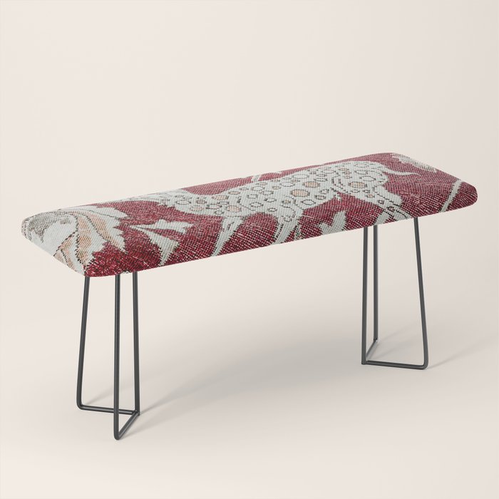Spotted Fawn From Antique Persian Animal Rug Print Bench Gallery Image 1