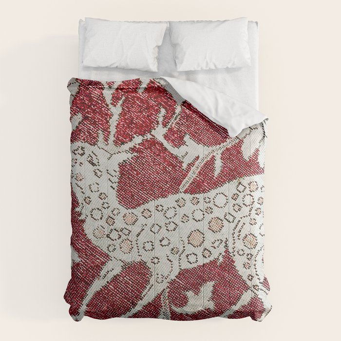 Spotted Fawn From Antique Persian Animal Rug Print Comforter Gallery Image 6