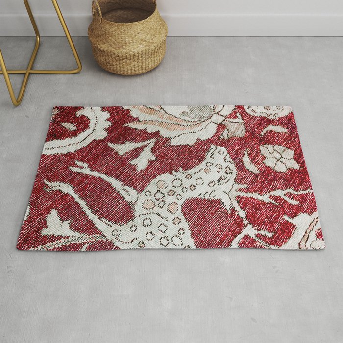 Spotted Fawn From Antique Persian Animal Rug Print Rug Gallery Image 1