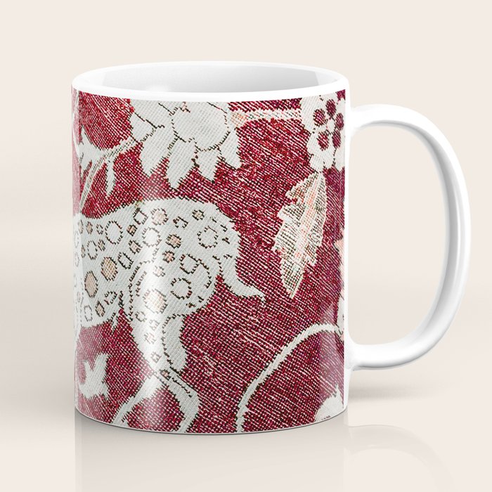 Spotted Fawn From Antique Persian Animal Rug Print Coffee Mug Gallery Image 1
