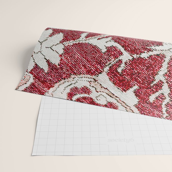Spotted Fawn From Antique Persian Animal Rug Print Wrapping Paper Gallery Image 2