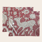 Spotted Fawn From Antique Persian Animal Rug Print Placemat Gallery Image 1
