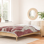 Spotted Fawn From Antique Persian Animal Rug Print Duvet Cover Gallery Image 2