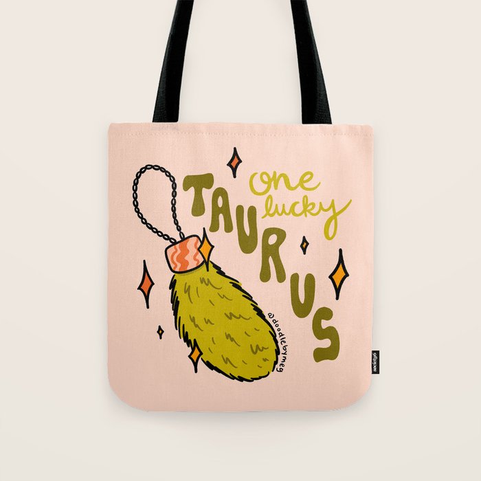 One Lucky Taurus Tote Bag Gallery Image 1