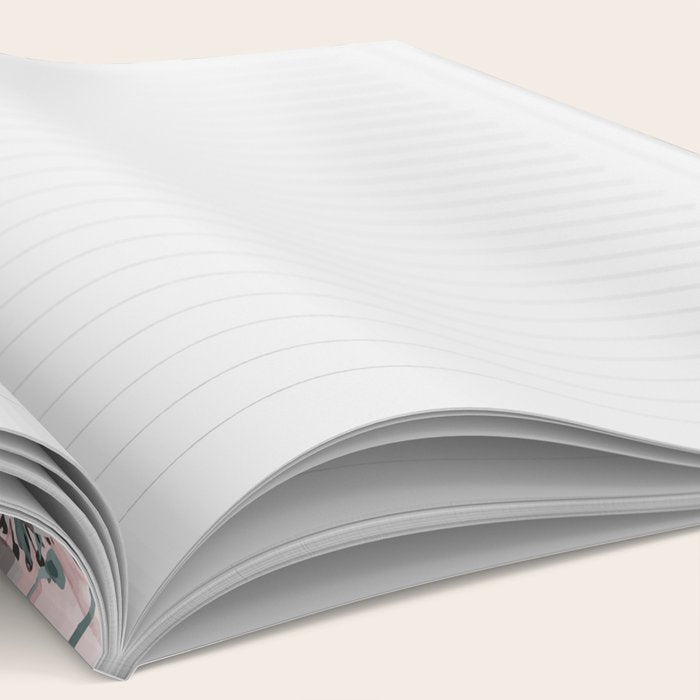 Watercolor Flower, Blush Pink and Gray, Floral Prints Notebook Gallery Image 2