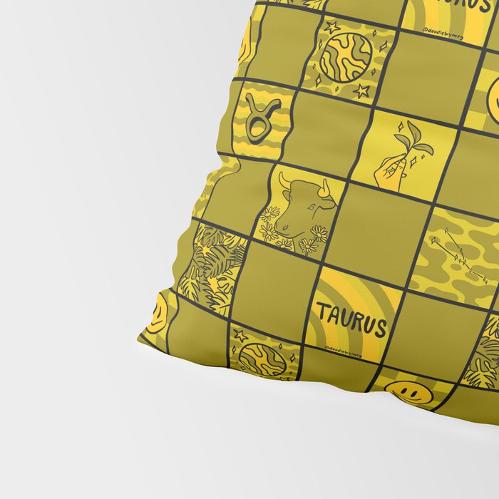 Taurus Checkered Print Pillow Sham Gallery Image 4