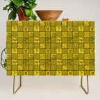 Taurus Checkered Print Credenza Gallery Image 1