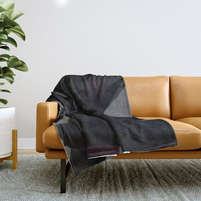 SUPERWATERCOLOR DARK 02 Throw Blanket Gallery Image 1