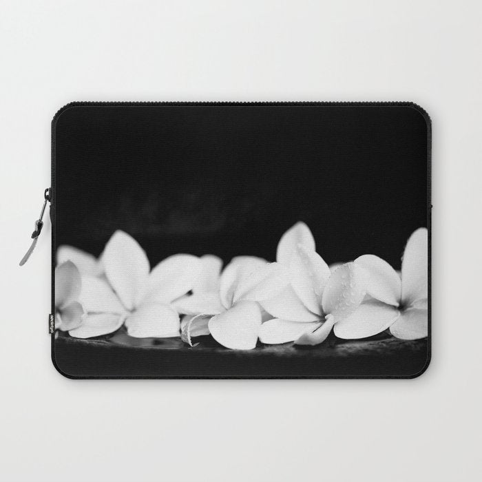 Singapore White Plumeria Flowers the Fragrance of Hawaii Laptop Sleeve Gallery Image 1
