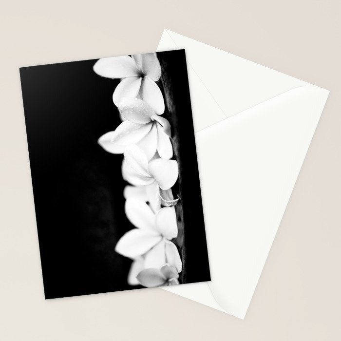 Singapore White Plumeria Flowers the Fragrance of Hawaii Stationery Card Gallery Image 2