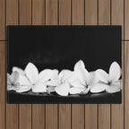 Singapore White Plumeria Flowers the Fragrance of Hawaii Outdoor Rug Gallery Image 1