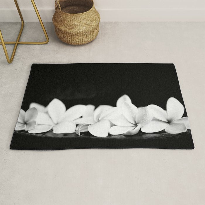 Singapore White Plumeria Flowers the Fragrance of Hawaii Rug Gallery Image 1