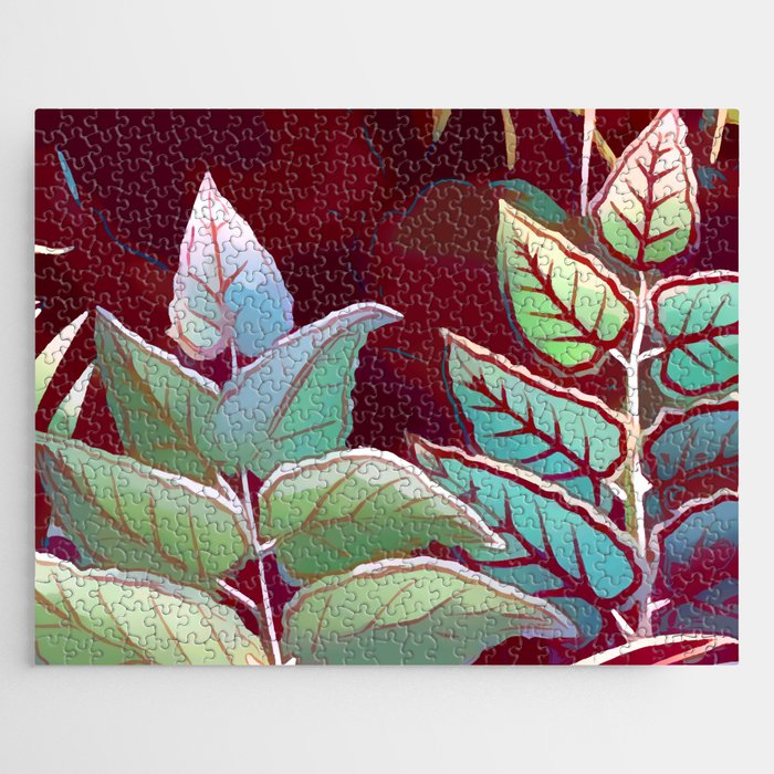 Tropical Leaves After Rousseau Jigsaw Puzzle Gallery Image 1