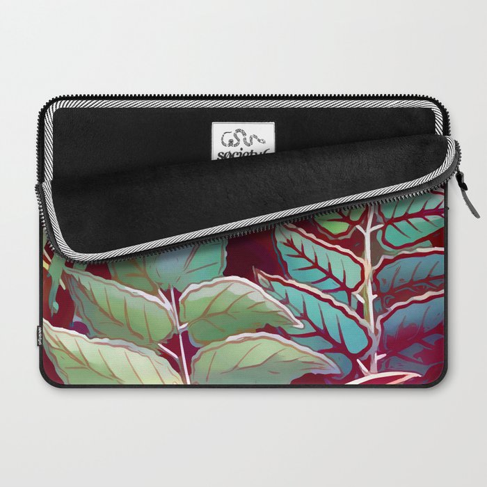 Tropical Leaves After Rousseau Laptop Sleeve Gallery Image 2