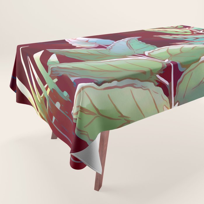 Tropical Leaves After Rousseau Tablecloth Gallery Image 1