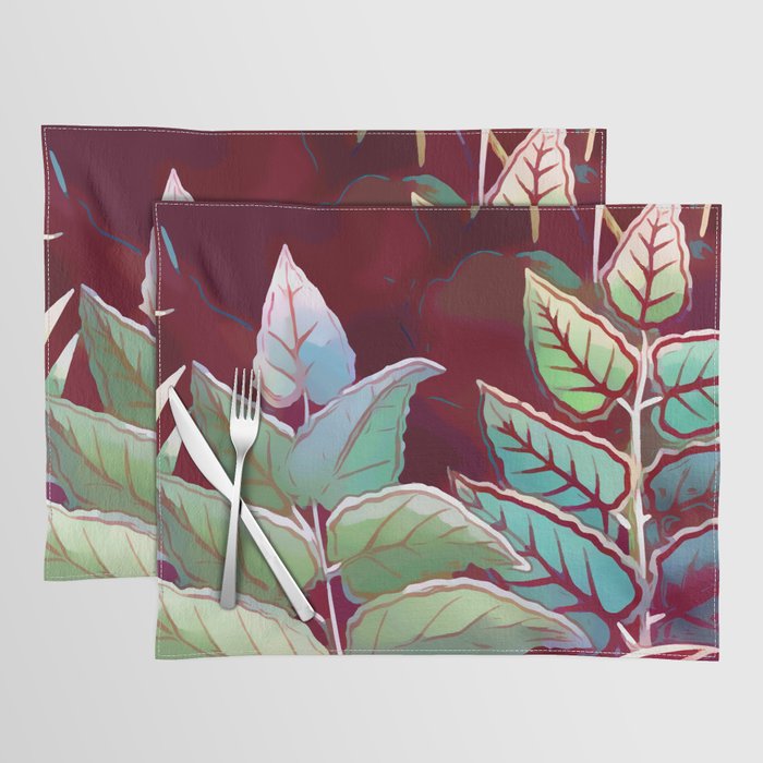 Tropical Leaves After Rousseau Placemat Gallery Image 1