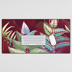 Tropical Leaves After Rousseau Desk Mat Gallery Image 1