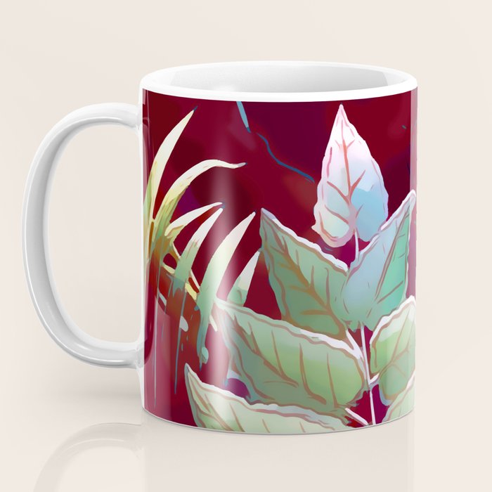 Tropical Leaves After Rousseau Coffee Mug Gallery Image 3