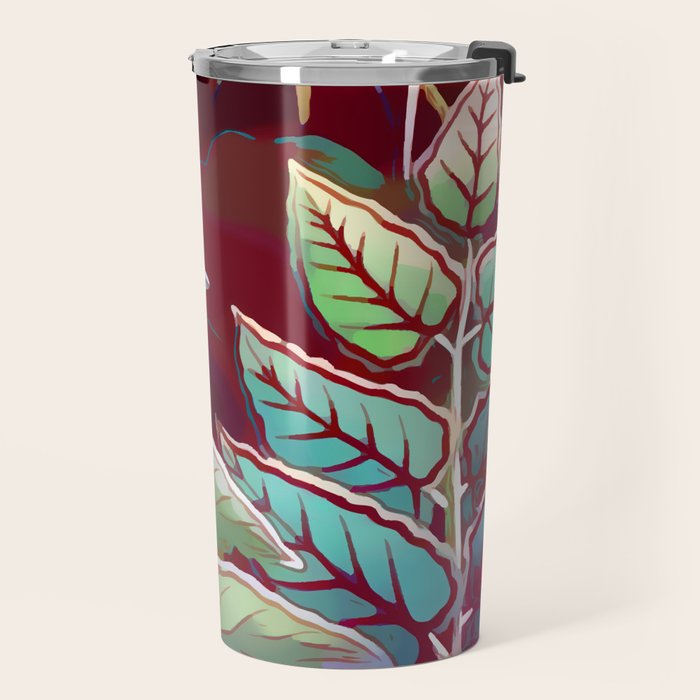 Tropical Leaves After Rousseau Travel Mug Gallery Image 2