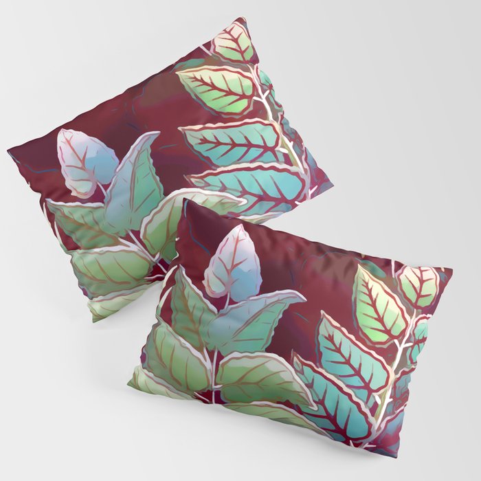 Tropical Leaves After Rousseau Pillow Sham Gallery Image 3