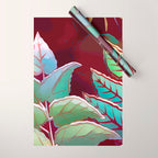 Tropical Leaves After Rousseau Wrapping Paper Gallery Image 1