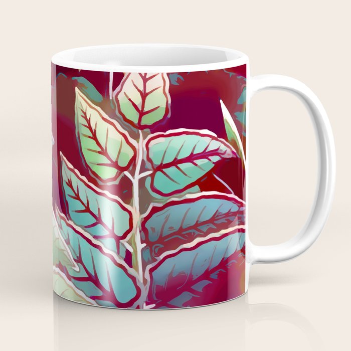 Tropical Leaves After Rousseau Coffee Mug Gallery Image 1