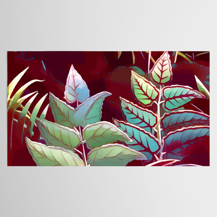 Tropical Leaves After Rousseau Tablecloth Gallery Image 2