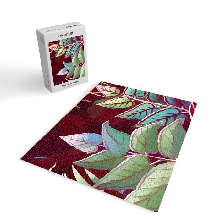 Tropical Leaves After Rousseau Jigsaw Puzzle Gallery Image 2