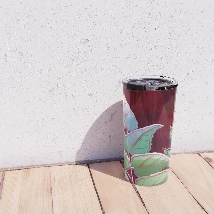 Tropical Leaves After Rousseau Travel Mug Gallery Image 4