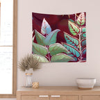 Tropical Leaves After Rousseau Wall Tapestry Gallery Image 2