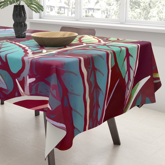 Tropical Leaves After Rousseau Tablecloth Gallery Image 3