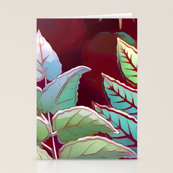 Tropical Leaves After Rousseau Stationery Card Gallery Image 1