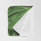 Tropical Blush Banana Leaves Dream #6 #decor #art #society6 Throw Blanket Gallery Image 3