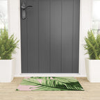 Tropical Blush Banana Leaves Dream #6 #decor #art #society6 Welcome Mat Gallery Image 3