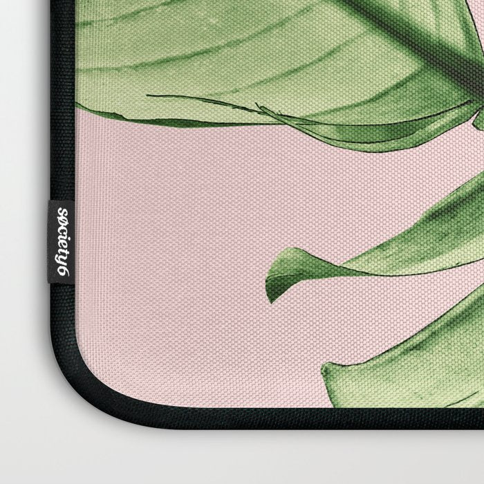Tropical Blush Banana Leaves Dream #6 #decor #art #society6 Laptop Sleeve Gallery Image 3