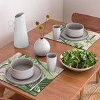 Tropical Blush Banana Leaves Dream #6 #decor #art #society6 Placemat Gallery Image 2