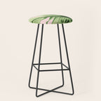 Tropical Blush Banana Leaves Dream #6 #decor #art #society6 Stool Gallery Image 1