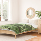 Tropical Blush Banana Leaves Dream #6 #decor #art #society6 Duvet Cover Gallery Image 2