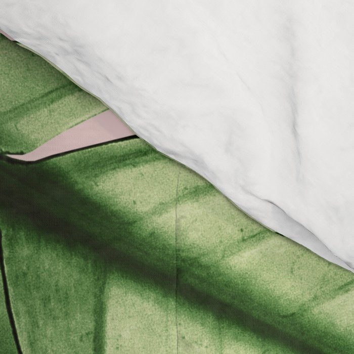 Tropical Blush Banana Leaves Dream #6 #decor #art #society6 Comforter Gallery Image 4